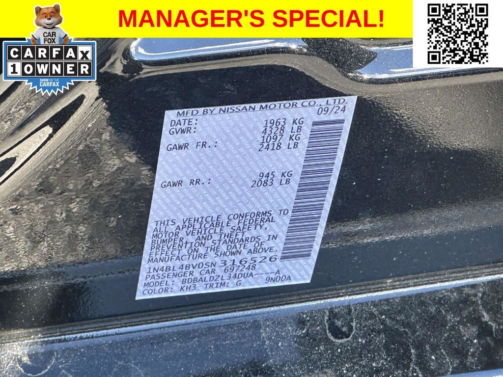 2025 Nissan Altima 2.5 S