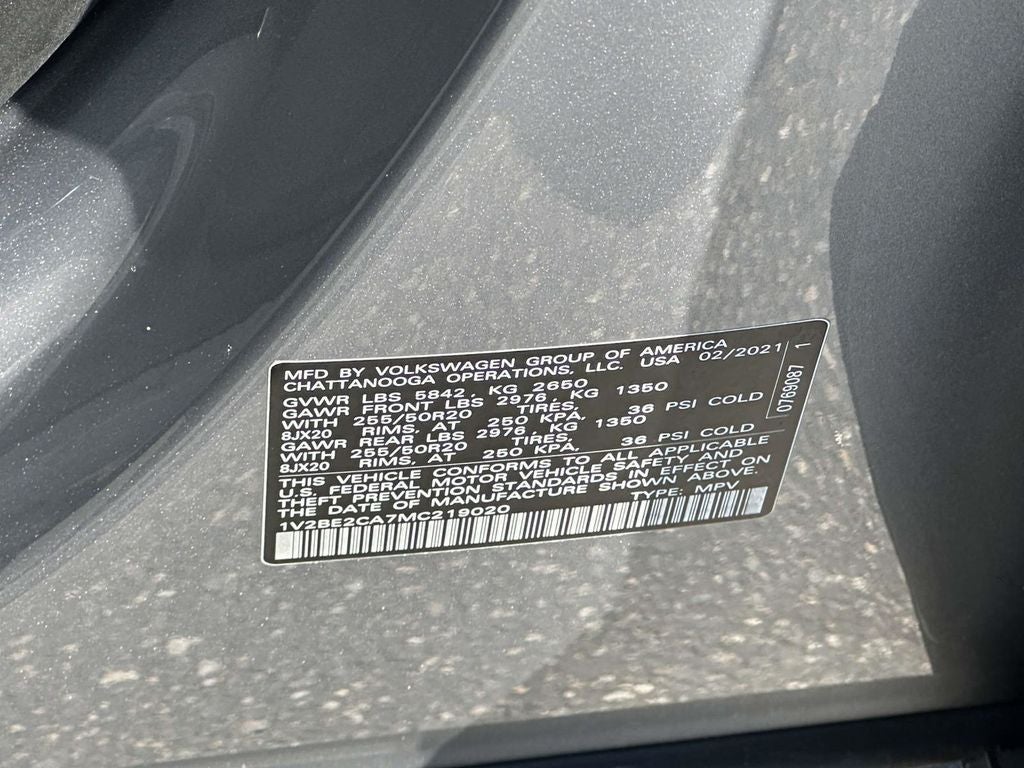 2021 Volkswagen Atlas Cross Sport 3.6L V6 SEL