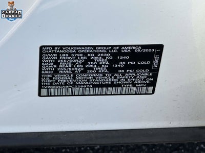 2023 Volkswagen Atlas Cross Sport 3.6L V6 SE w/Technology