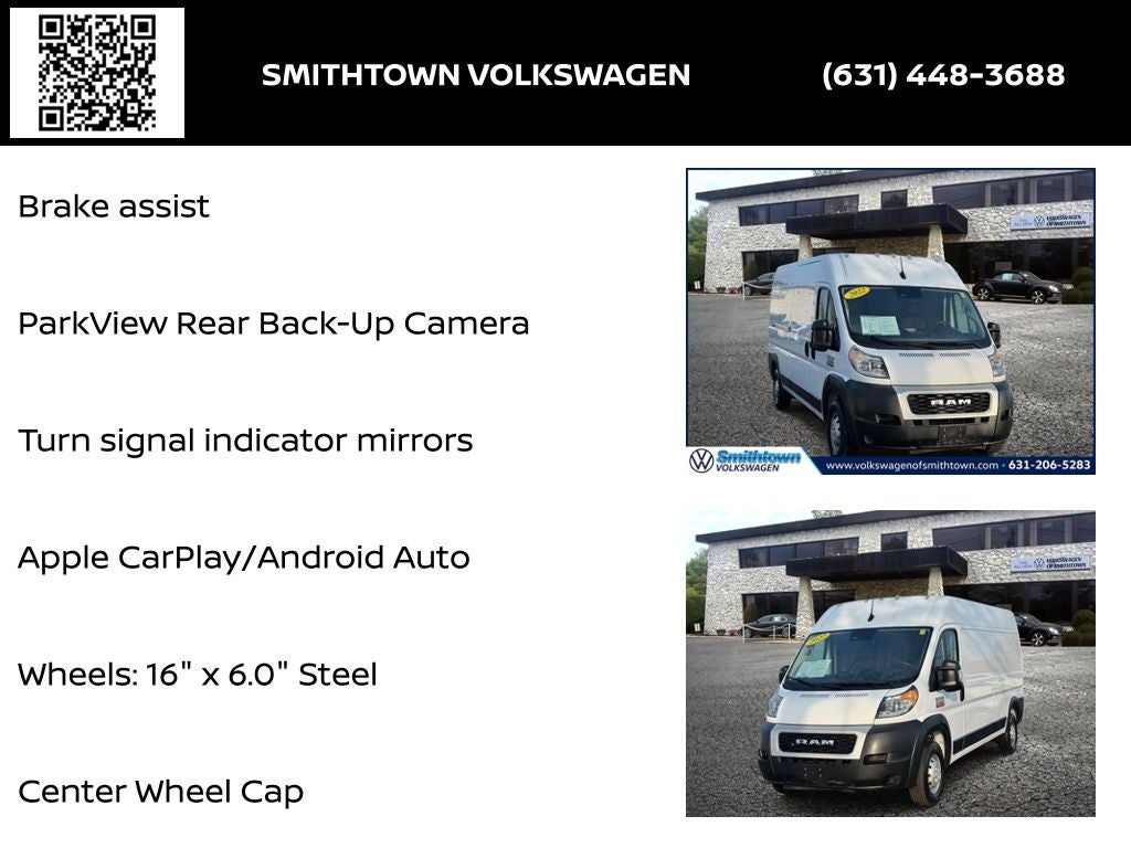 2022 RAM ProMaster 2500 High Roof 159 WB