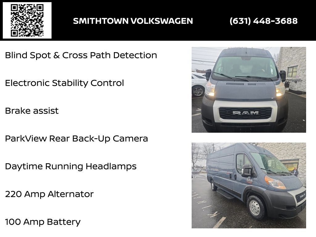 2021 RAM ProMaster 3500 High Roof 159 WB