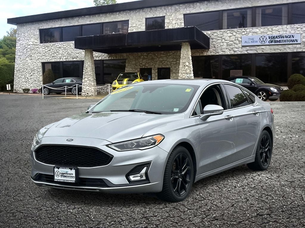 Used 2020 Ford Fusion Hybrid Titanium with VIN 3FA6P0RU1LR130035 for sale in Saint James, NY