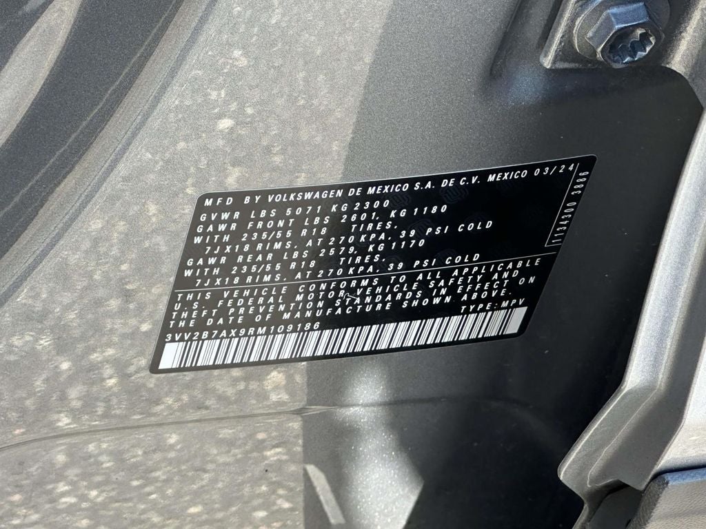 2024 Volkswagen Tiguan 2.0T SE