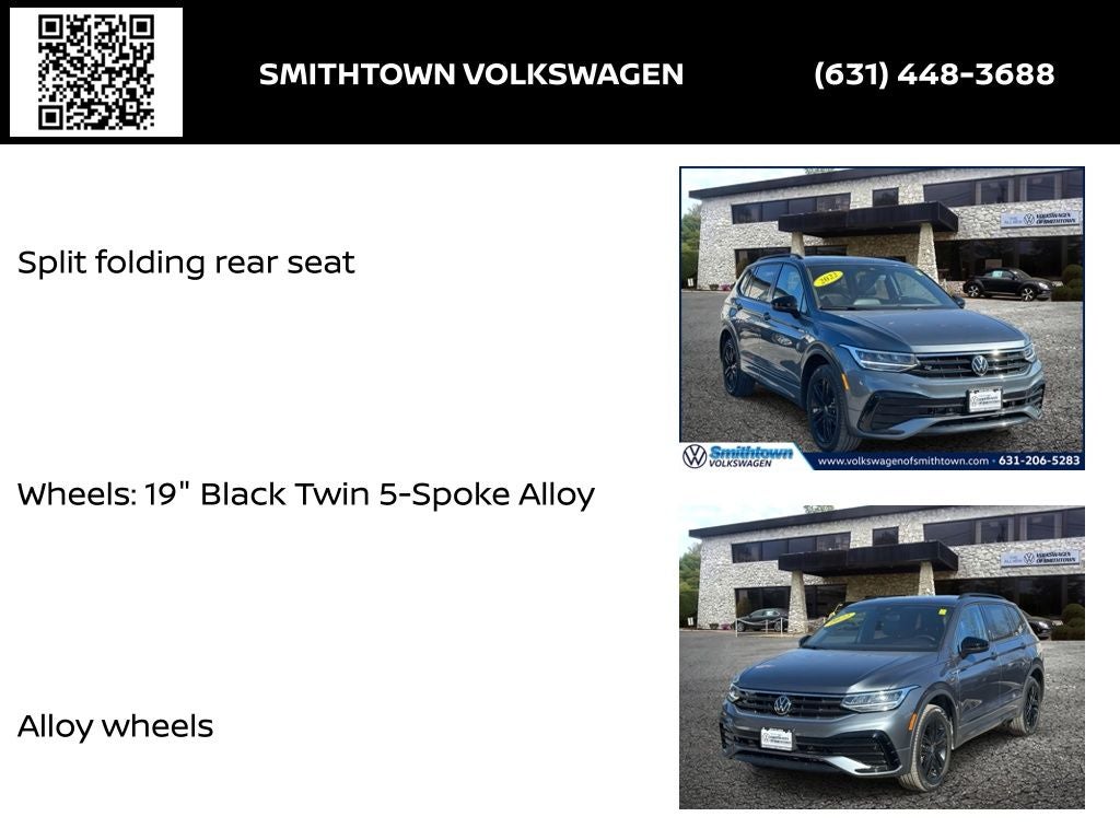 2022 Volkswagen Tiguan 2.0T SE R-Line Black