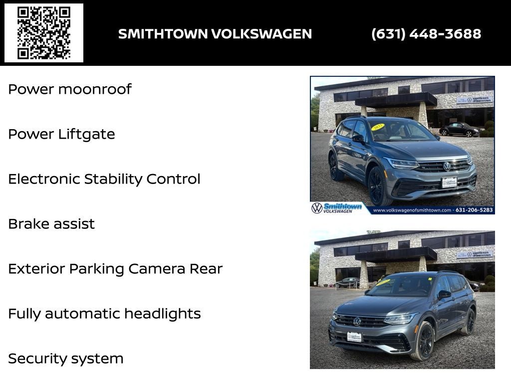 2022 Volkswagen Tiguan 2.0T SE R-Line Black