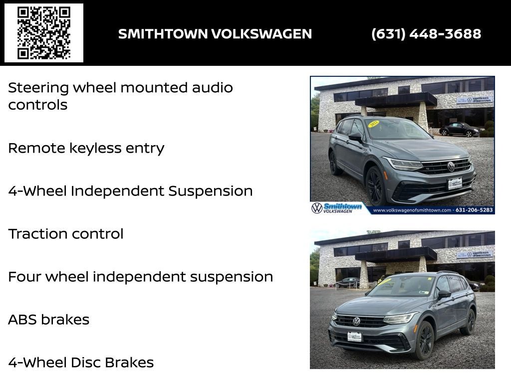 2022 Volkswagen Tiguan 2.0T SE R-Line Black