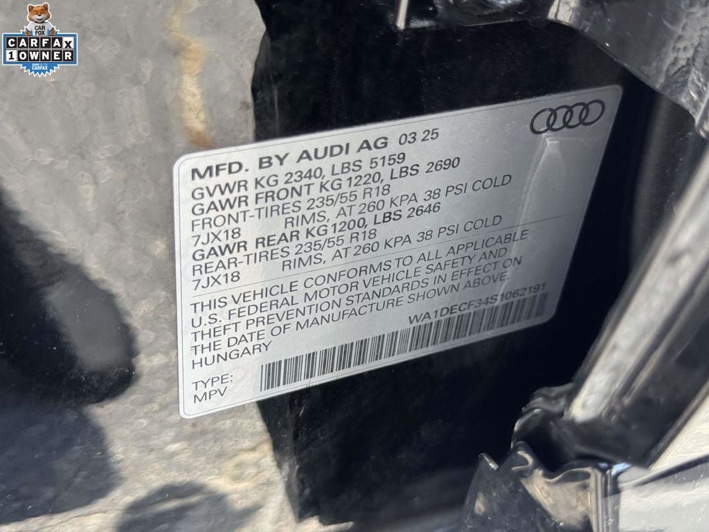 2025 Audi Q3 Premium S Line quattro