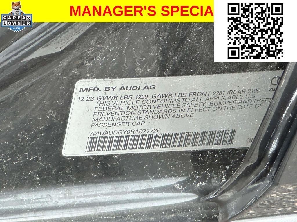 2024 Audi A3 40 Premium FrontTrak