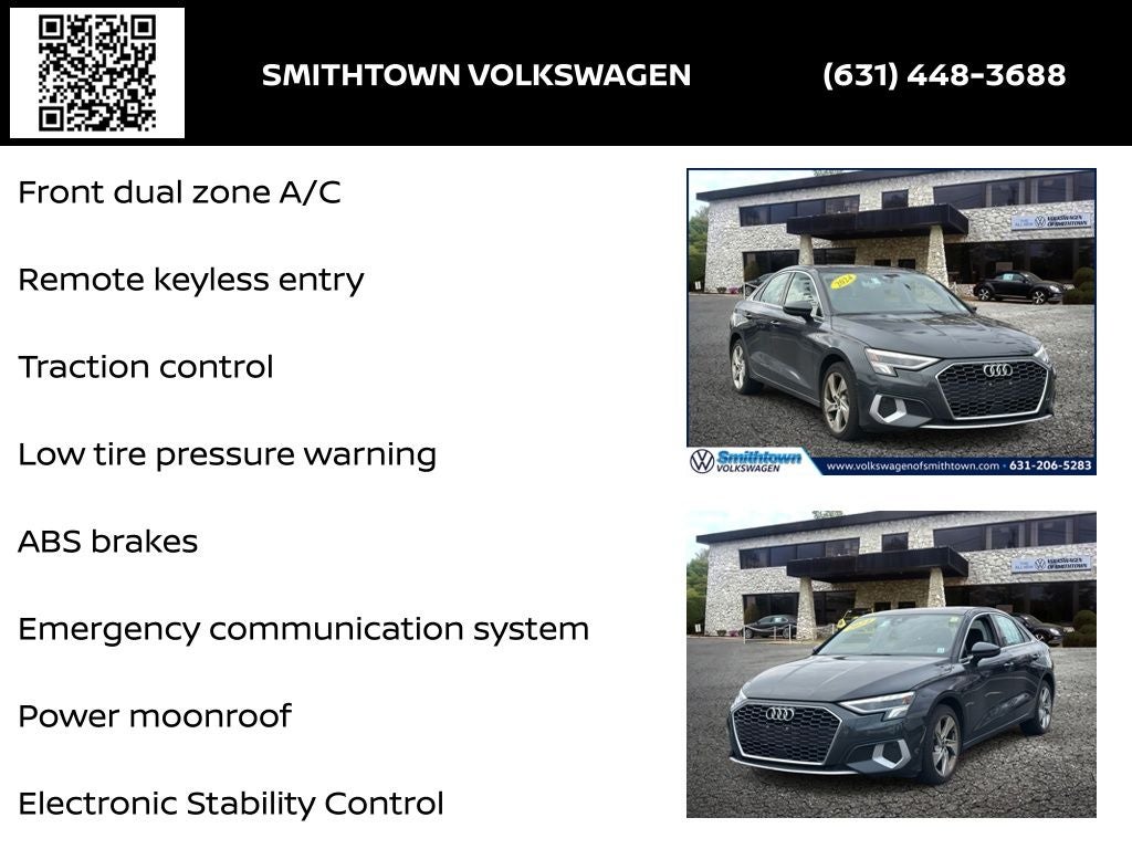 2024 Audi A3 40 Premium FrontTrak