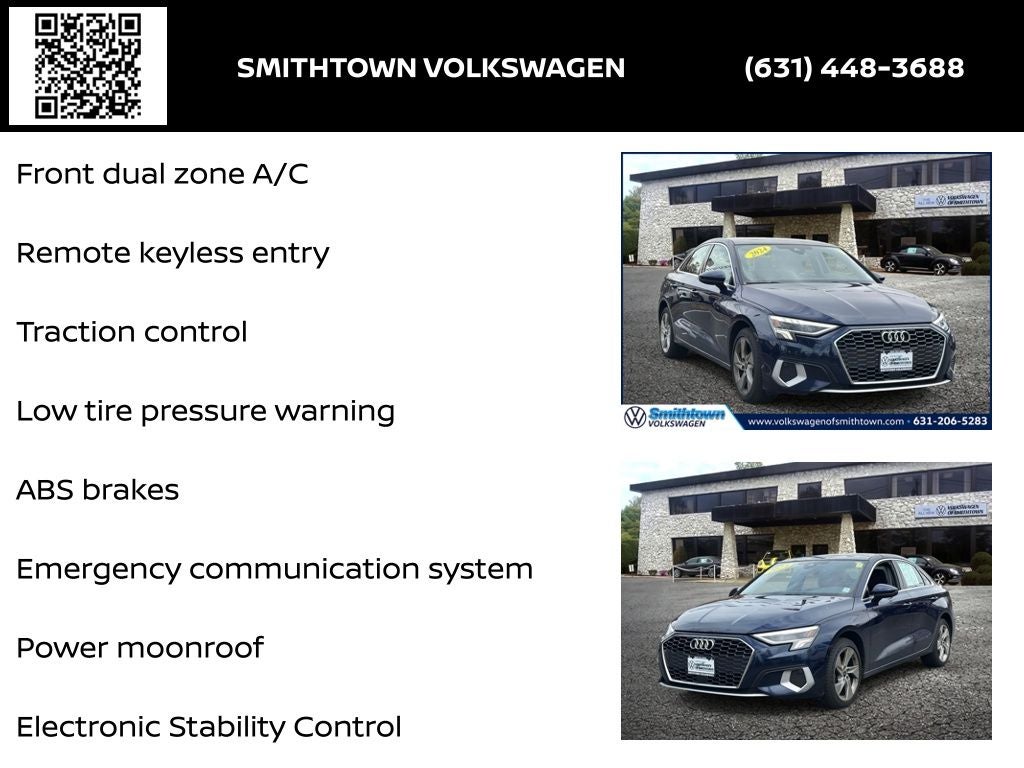 2024 Audi A3 40 Premium FrontTrak