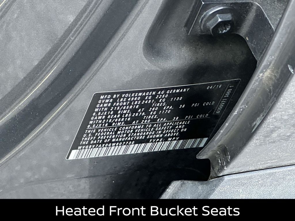 2016 Volkswagen Tiguan S 4Motion