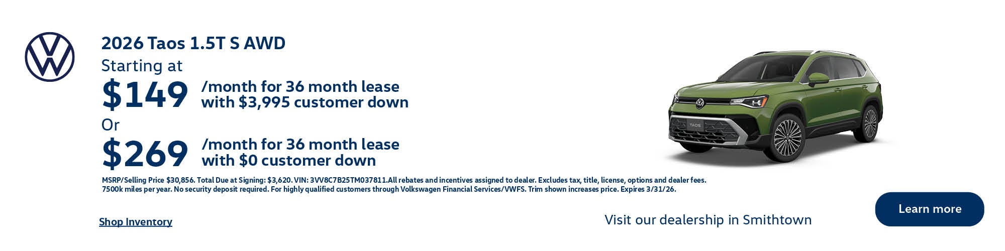 2026 TAOS 1.5T S AWD
